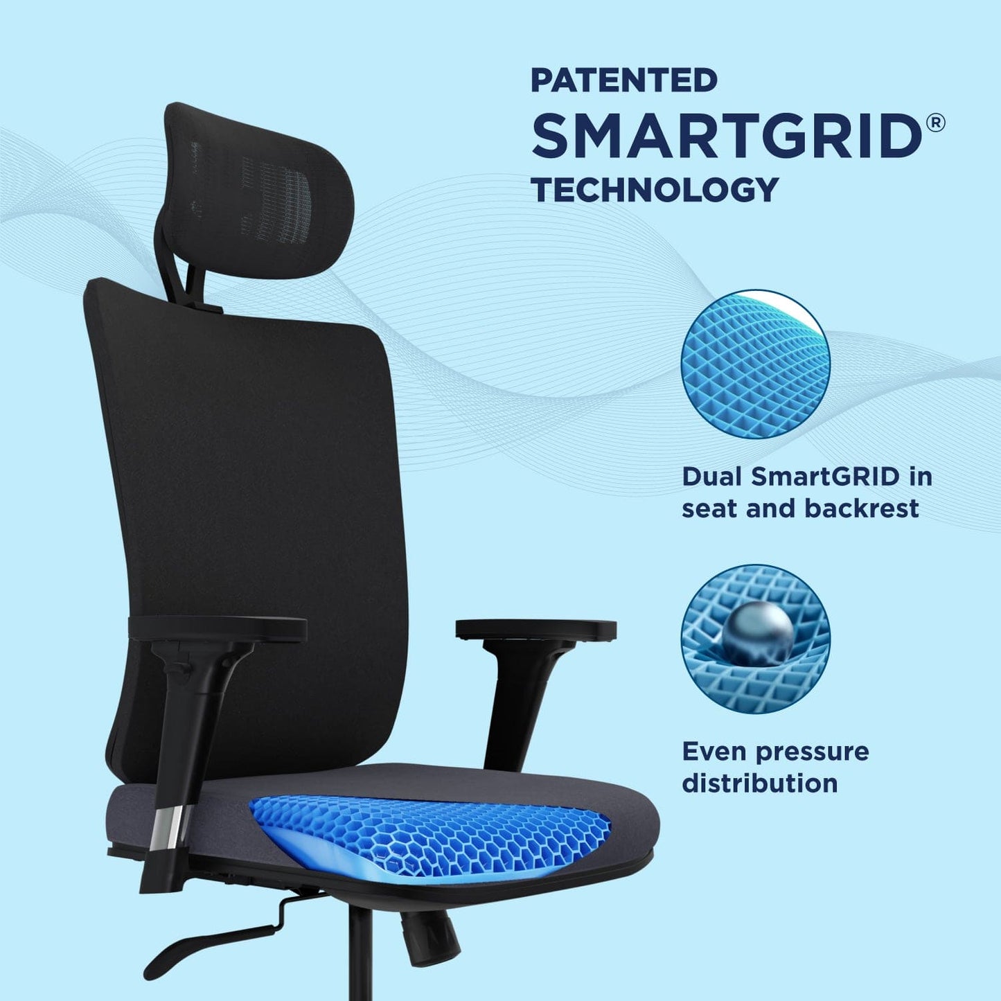 ERGOSMART PLUS OFFICE CHAIR (Onyx)