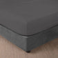 Bamboo Mattress Protector Charcoal Grey close view
