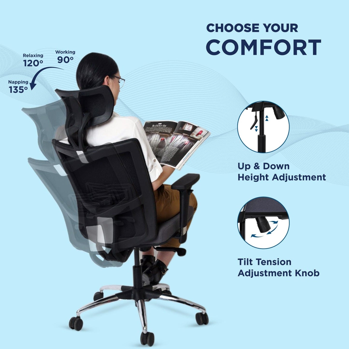 ERGOSMART PLUS OFFICE CHAIR (Onyx)