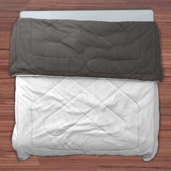 All-Weather Comforter White & Grey