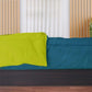 All-Weather Comforter Teal Green & Neon Lime
