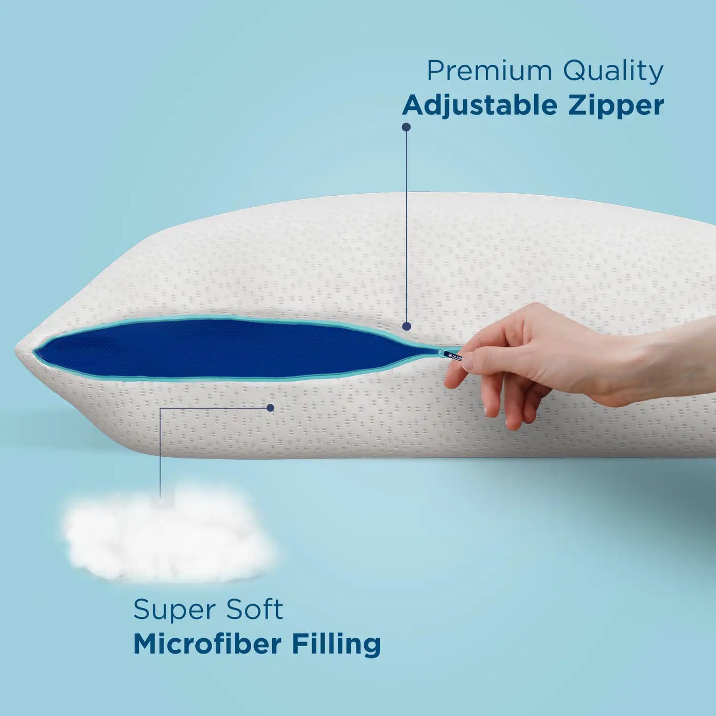 SnowTec Adjustable Plush Pillow