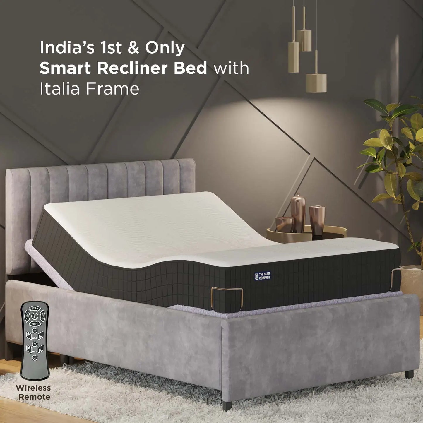 Elev8 Smart Recliner Bed with Italia Frame